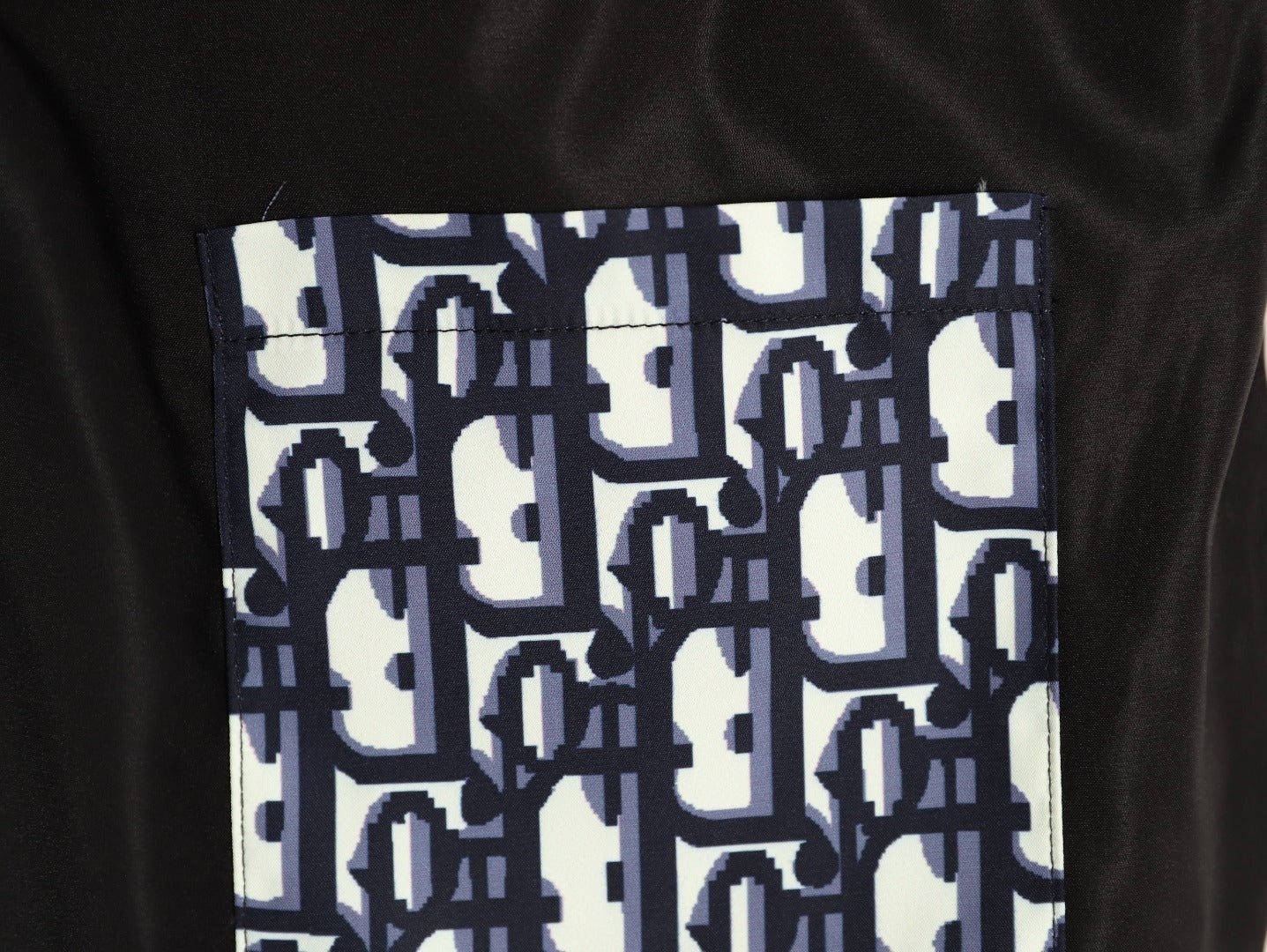 Dior embroidered letter back pocket beach shorts