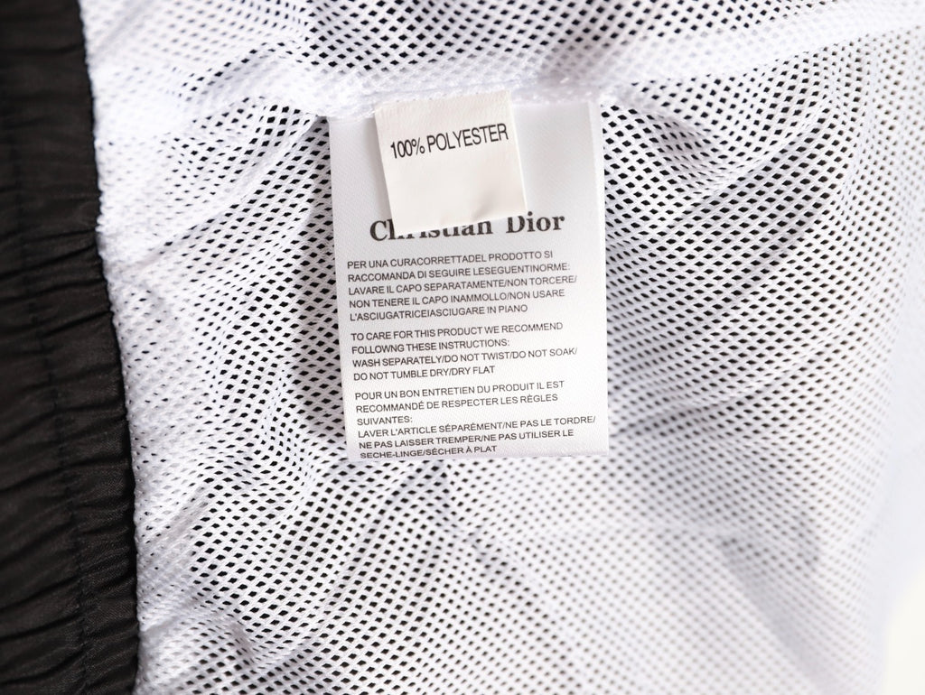 Dior embroidered letter back pocket beach shorts