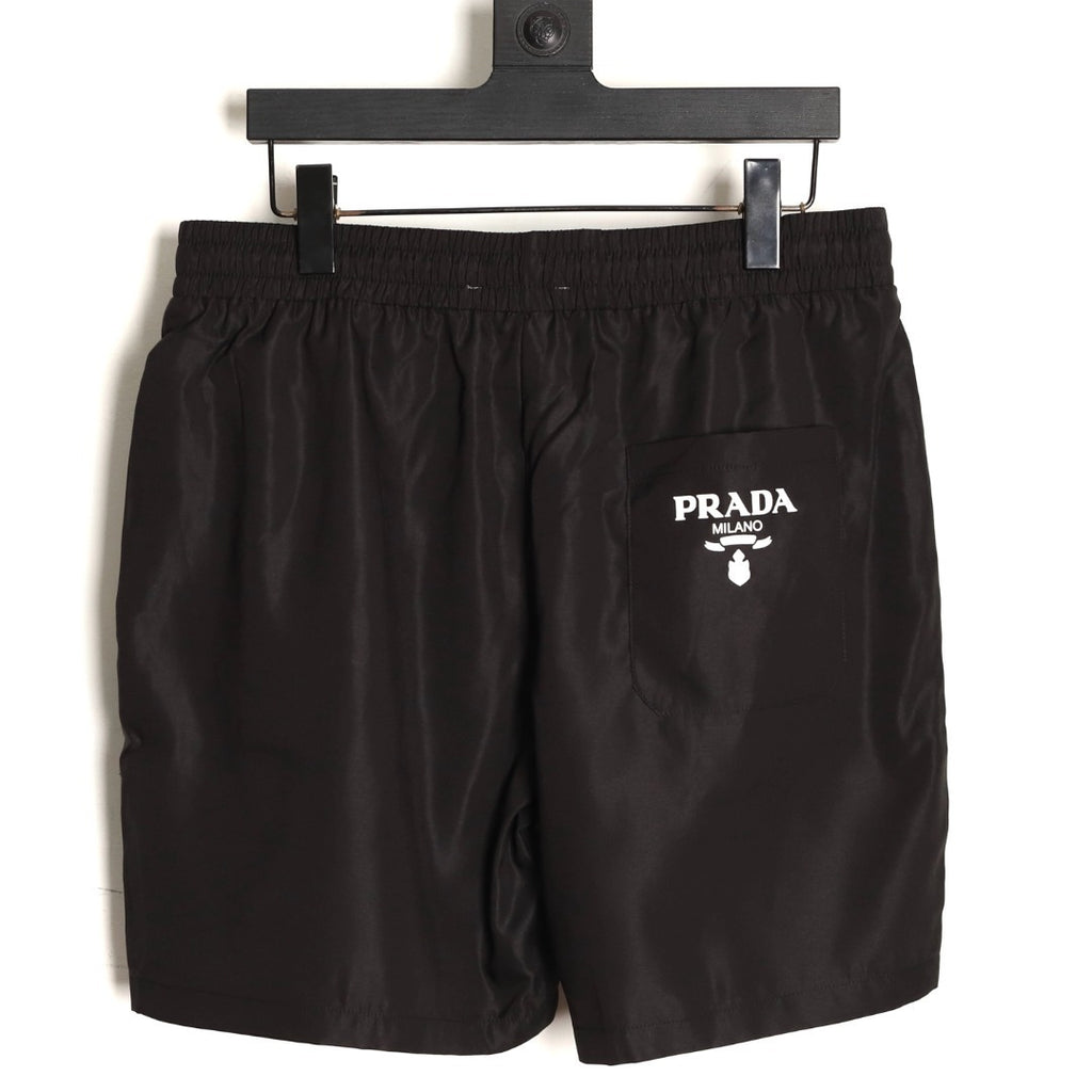 Prada classic triangle logo beach shorts