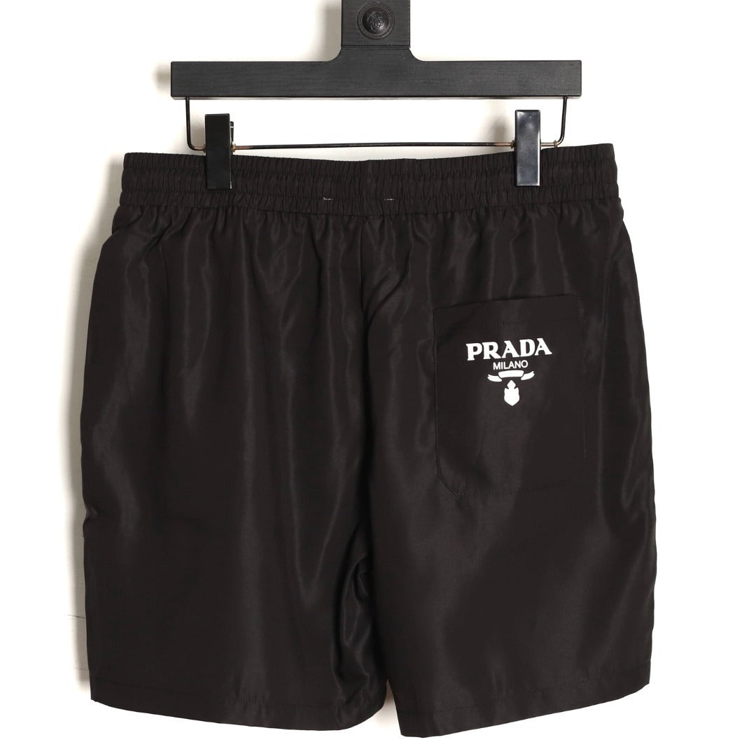 Prada classic triangle logo beach shorts