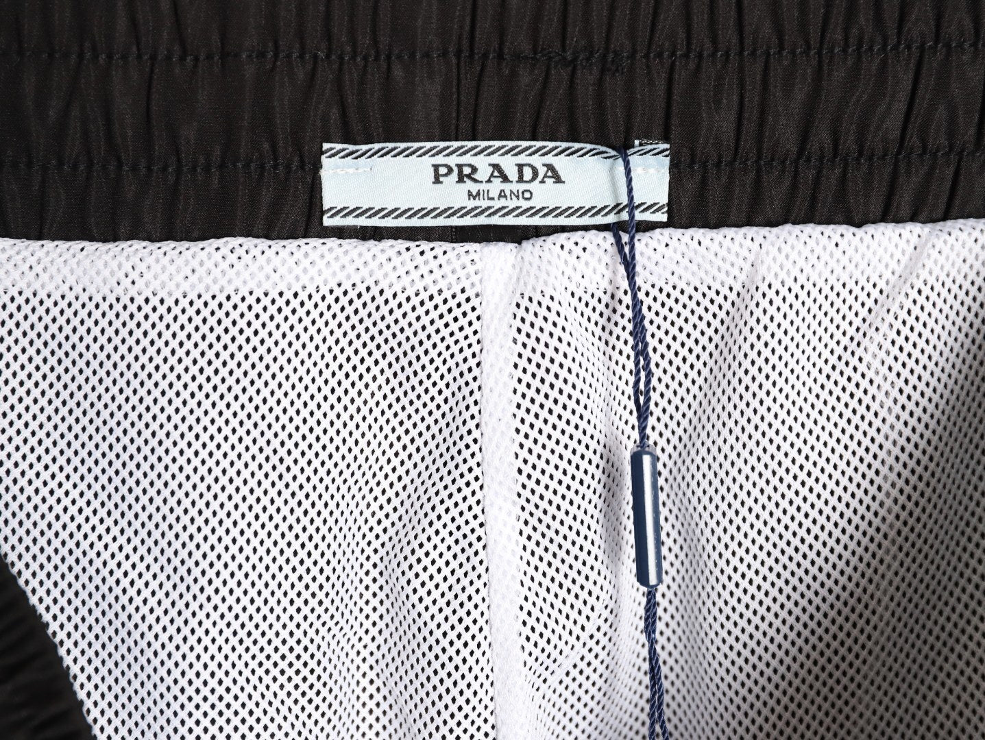 Prada classic triangle logo beach shorts