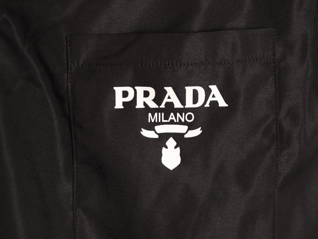 Prada classic triangle logo beach shorts