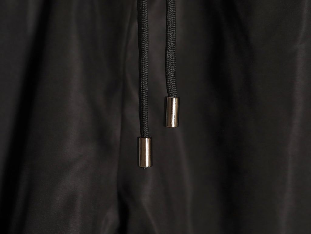 Prada classic red striped triangle logo beach shorts