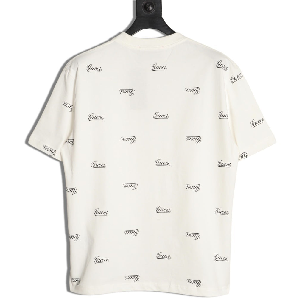 GUCCI logo print short-sleeved shirt