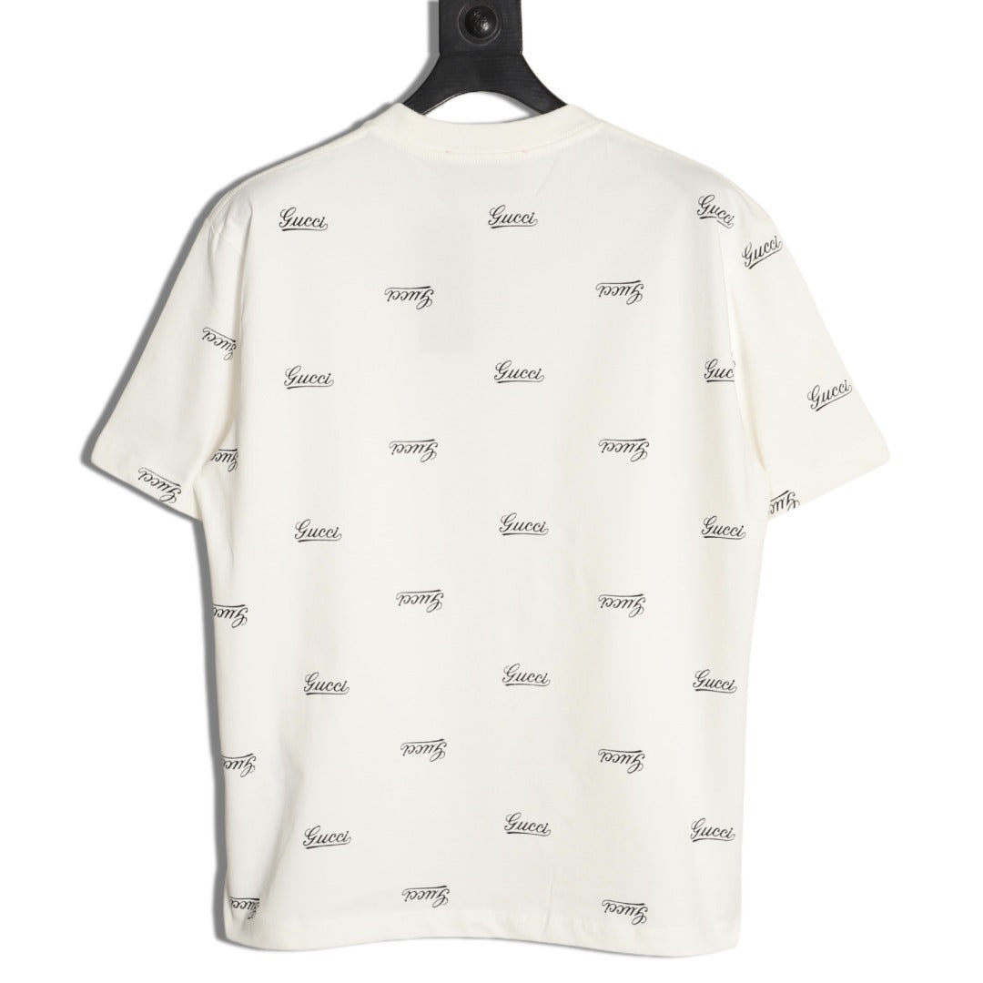 GUCCI logo print short-sleeved shirt