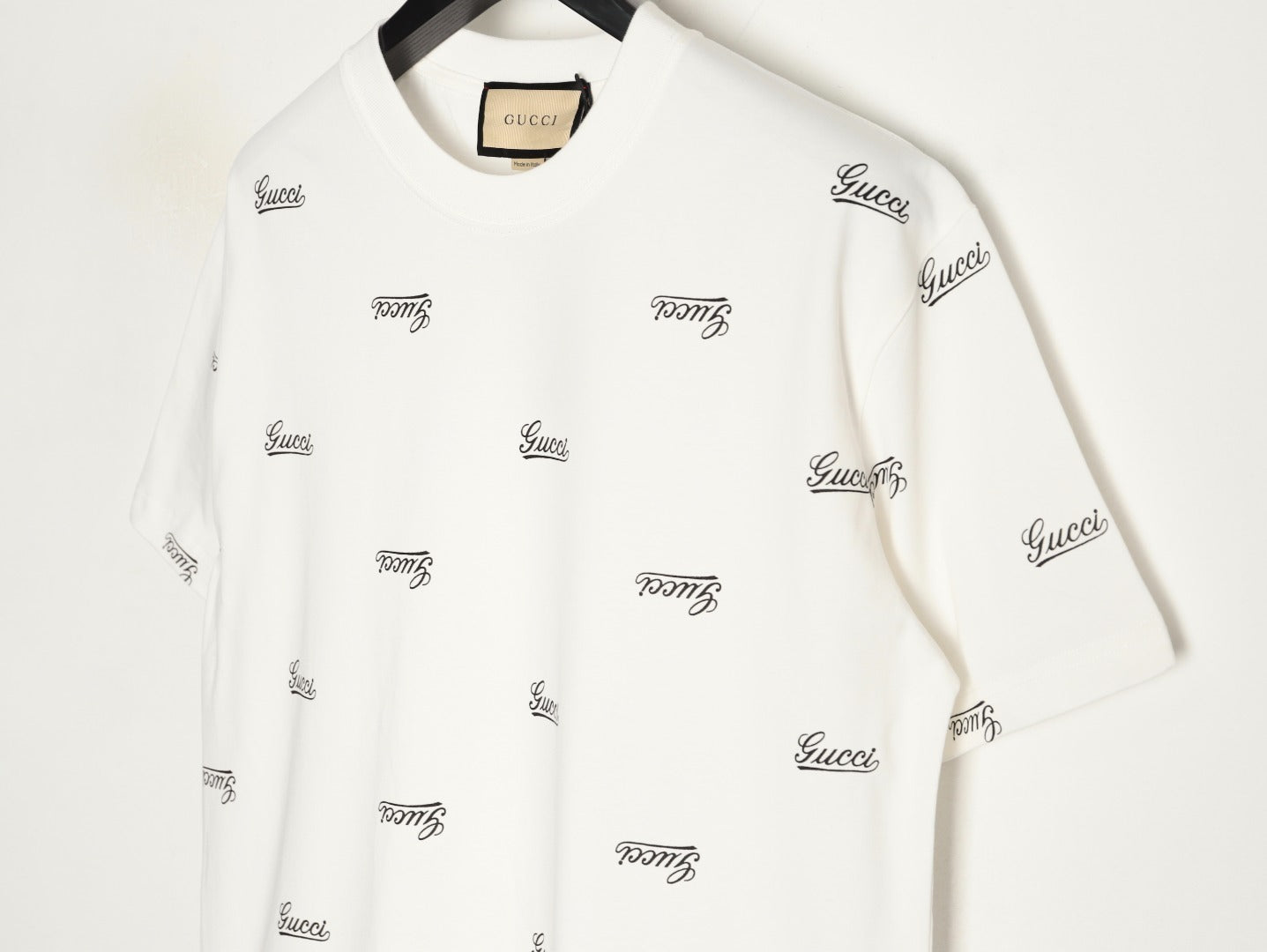 GUCCI logo print short-sleeved shirt