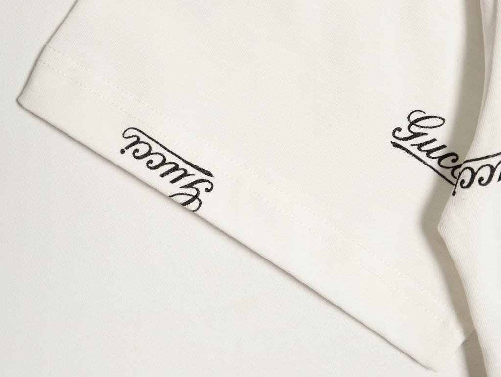 GUCCI logo print short-sleeved shirt