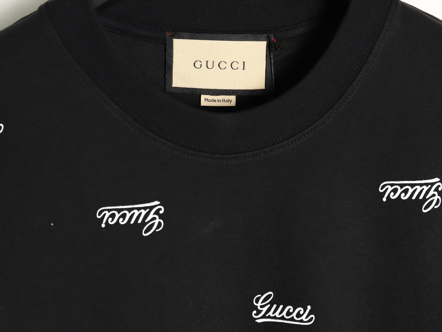 GUCCI logo print short-sleeved shirt