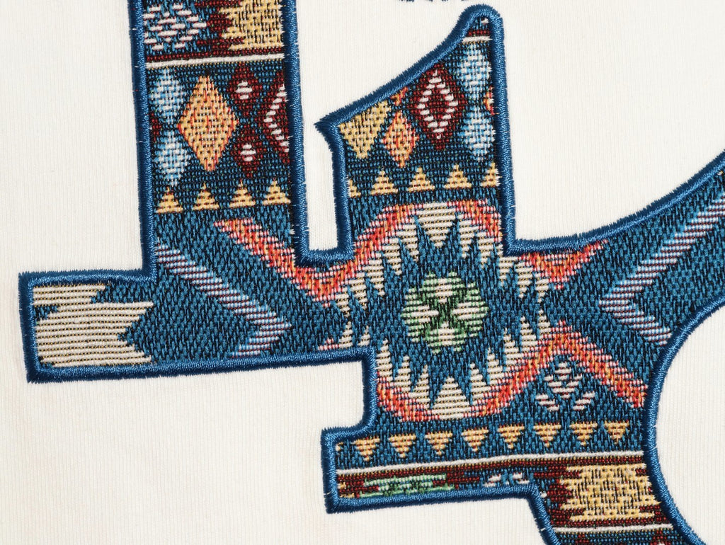 Dior classic woven fabric appliqué embroidered short-sleeved shirt