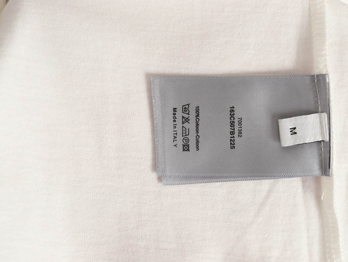 Dior classic woven fabric appliqué embroidered short-sleeved shirt