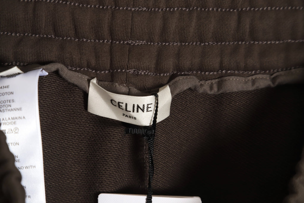 Celine Classic Embroidered Ribbon Shorts