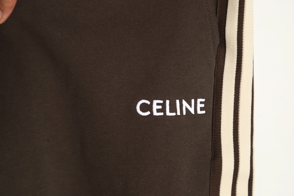 Celine Classic Embroidered Ribbon Shorts