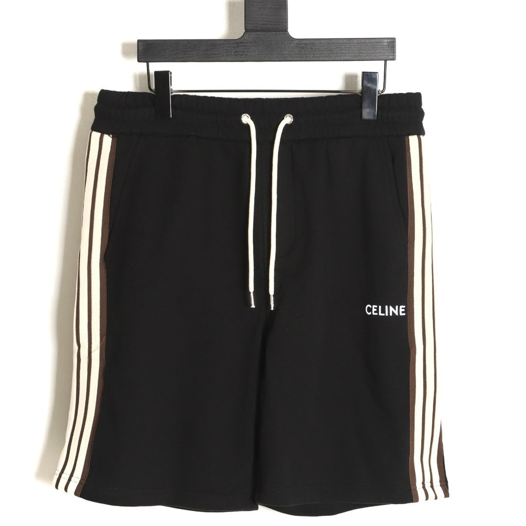 Celine Classic Embroidered Ribbon Shorts