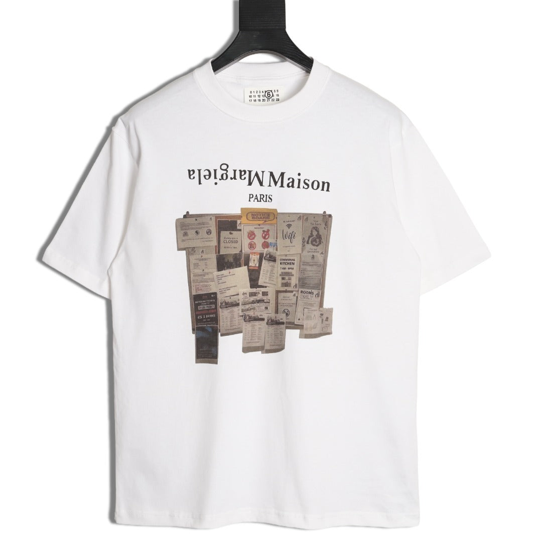 Maison Margiela Multi-element graphic print crew neck short-sleeve T-shirt