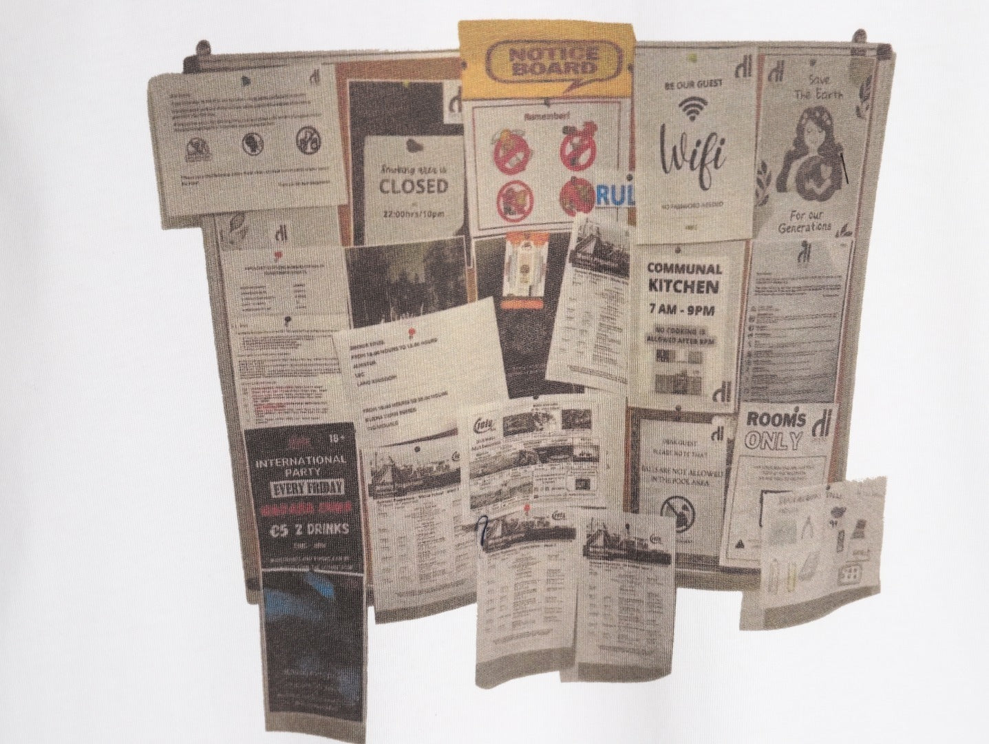 Maison Margiela Multi-element graphic print crew neck short-sleeve T-shirt