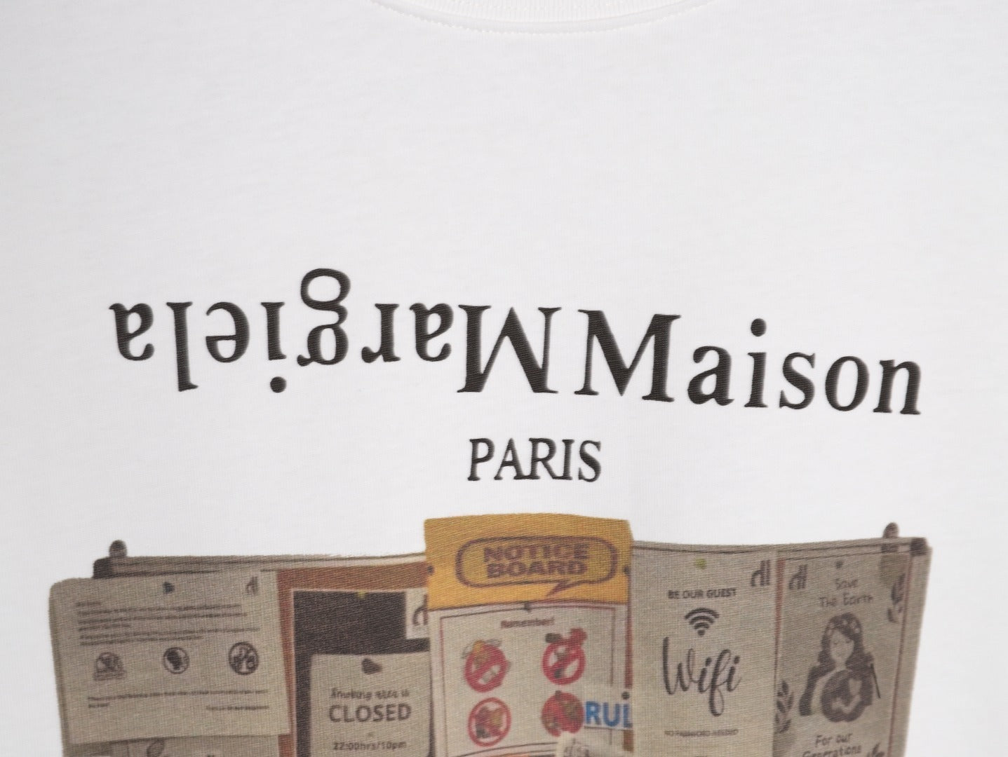 Maison Margiela Multi-element graphic print crew neck short-sleeve T-shirt