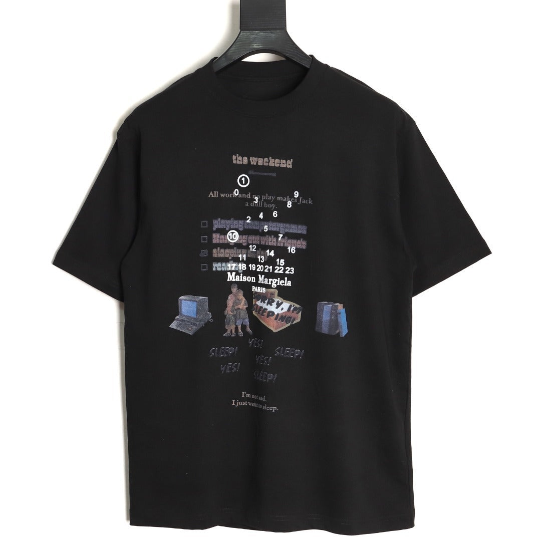 Maison Margiela Multi-element graphic print crew neck short-sleeve T-shirt