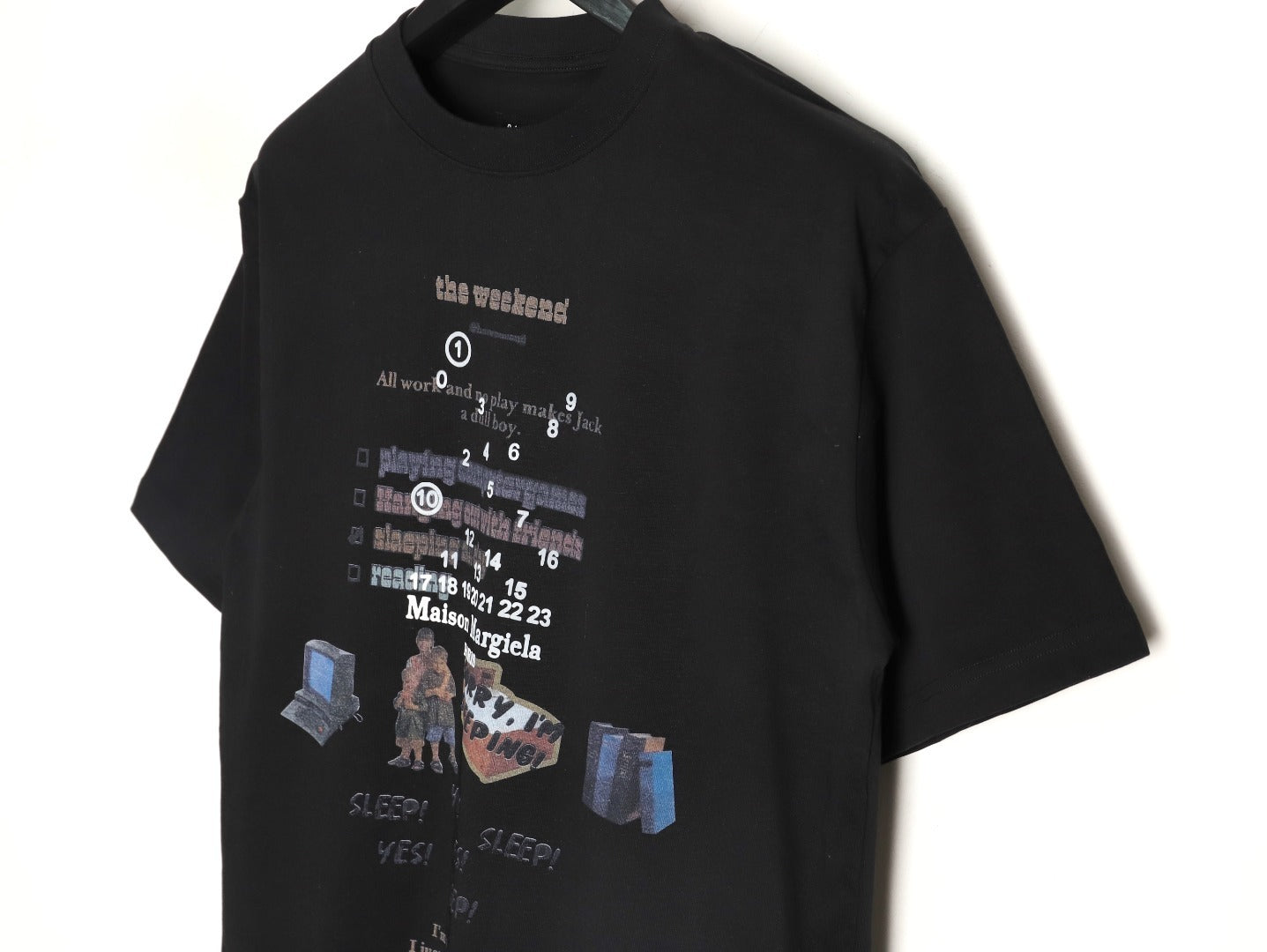 Maison Margiela Multi-element graphic print crew neck short-sleeve T-shirt