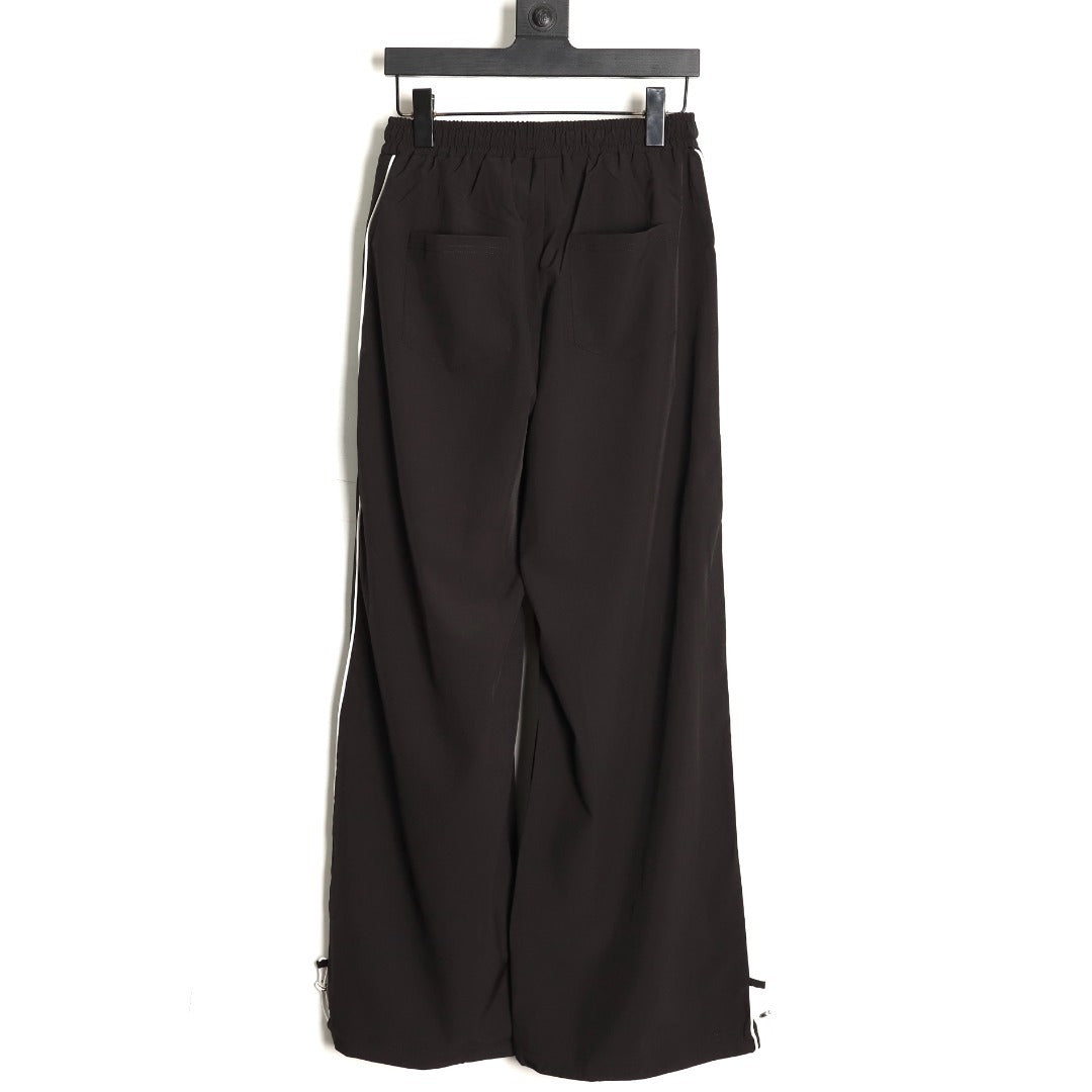ALO Reflective Logo Wide-Leg Straight-Leg Casual Trousers