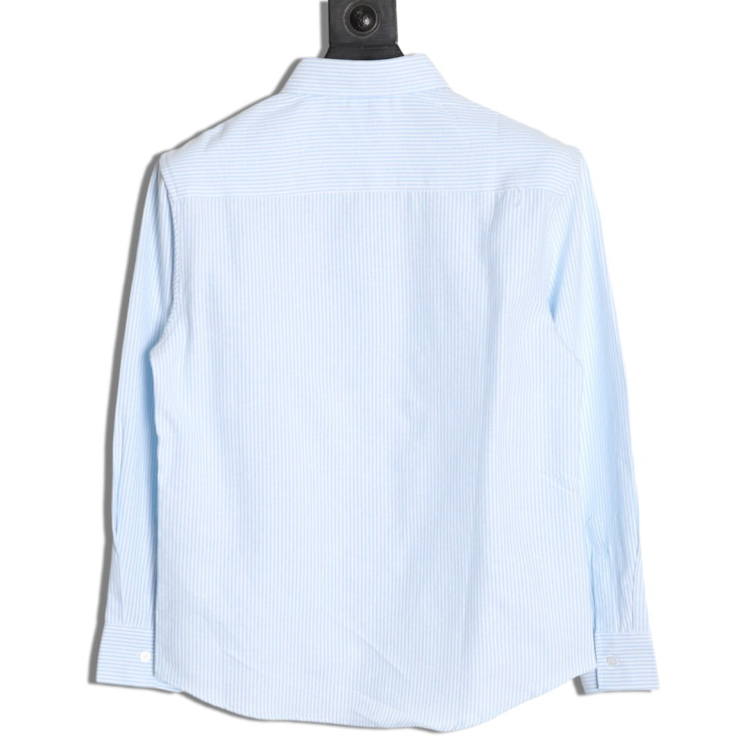 AMI Paris Black Classic Heart Embroidery Shirt