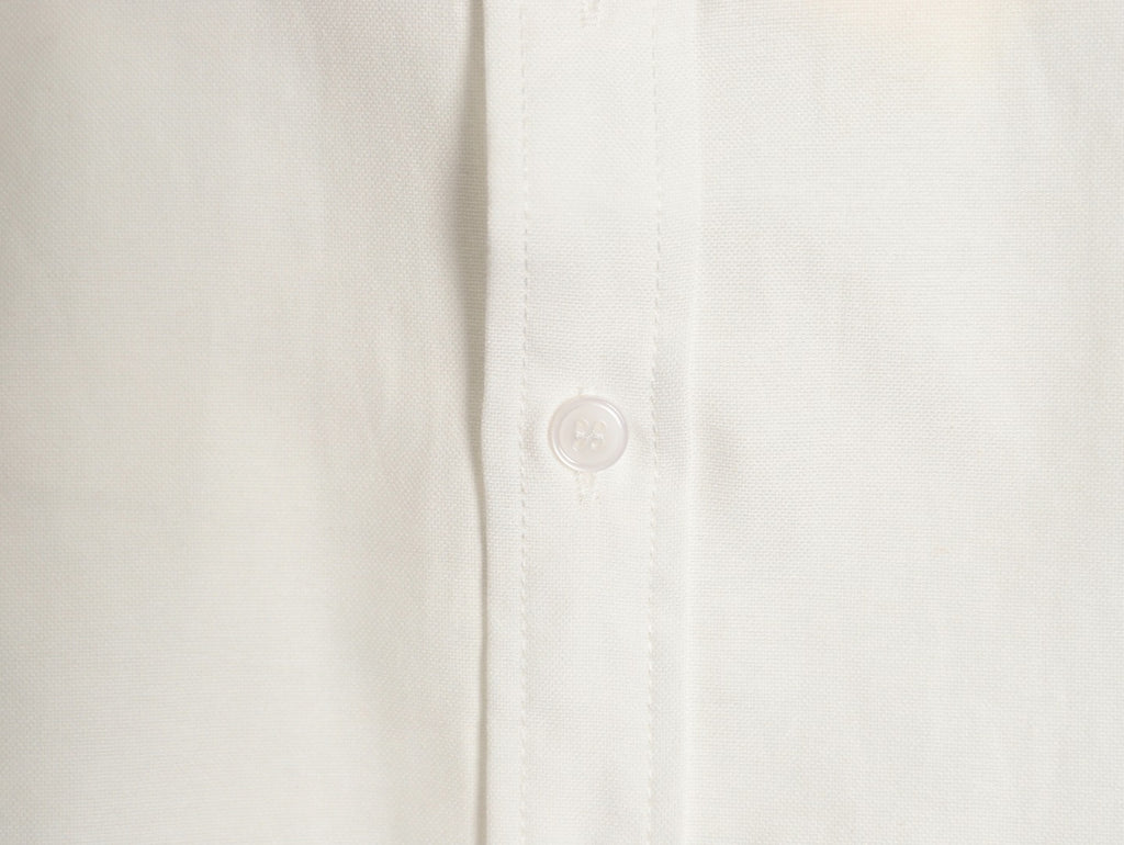 AMI Paris Solid Color Long-Sleeve Oxford Shirt