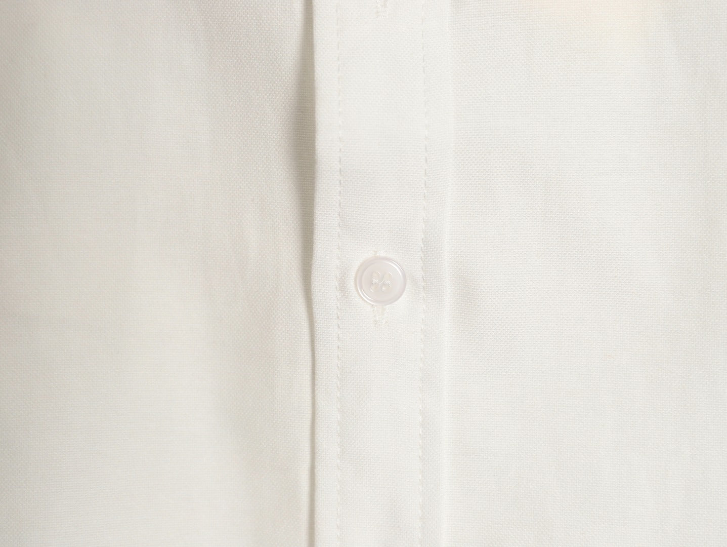 AMI Paris Solid Color Long-Sleeve Oxford Shirt