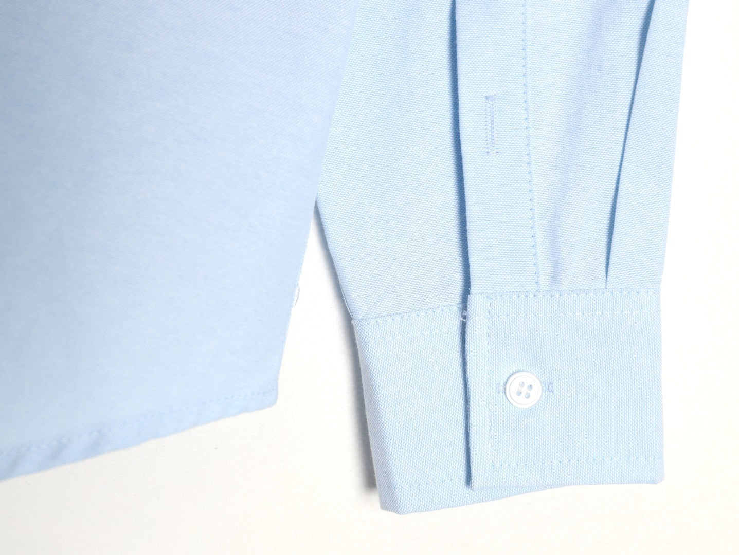 AMI Paris Solid Color Long-Sleeve Oxford Shirt