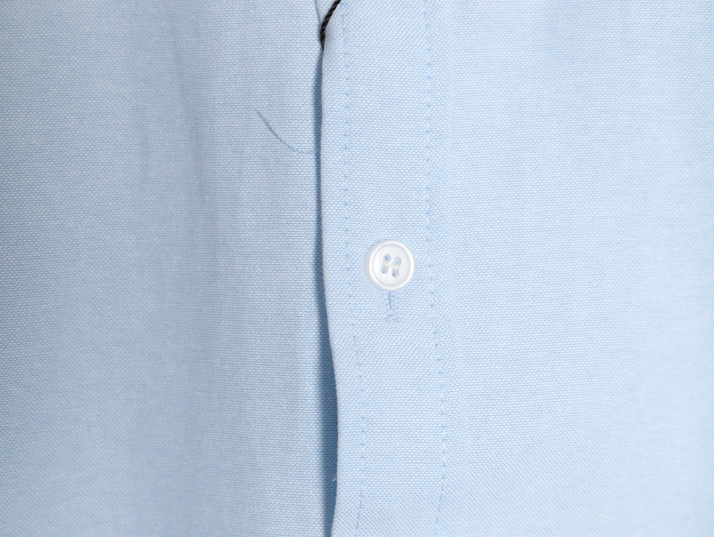 AMI Paris Solid Color Long-Sleeve Oxford Shirt