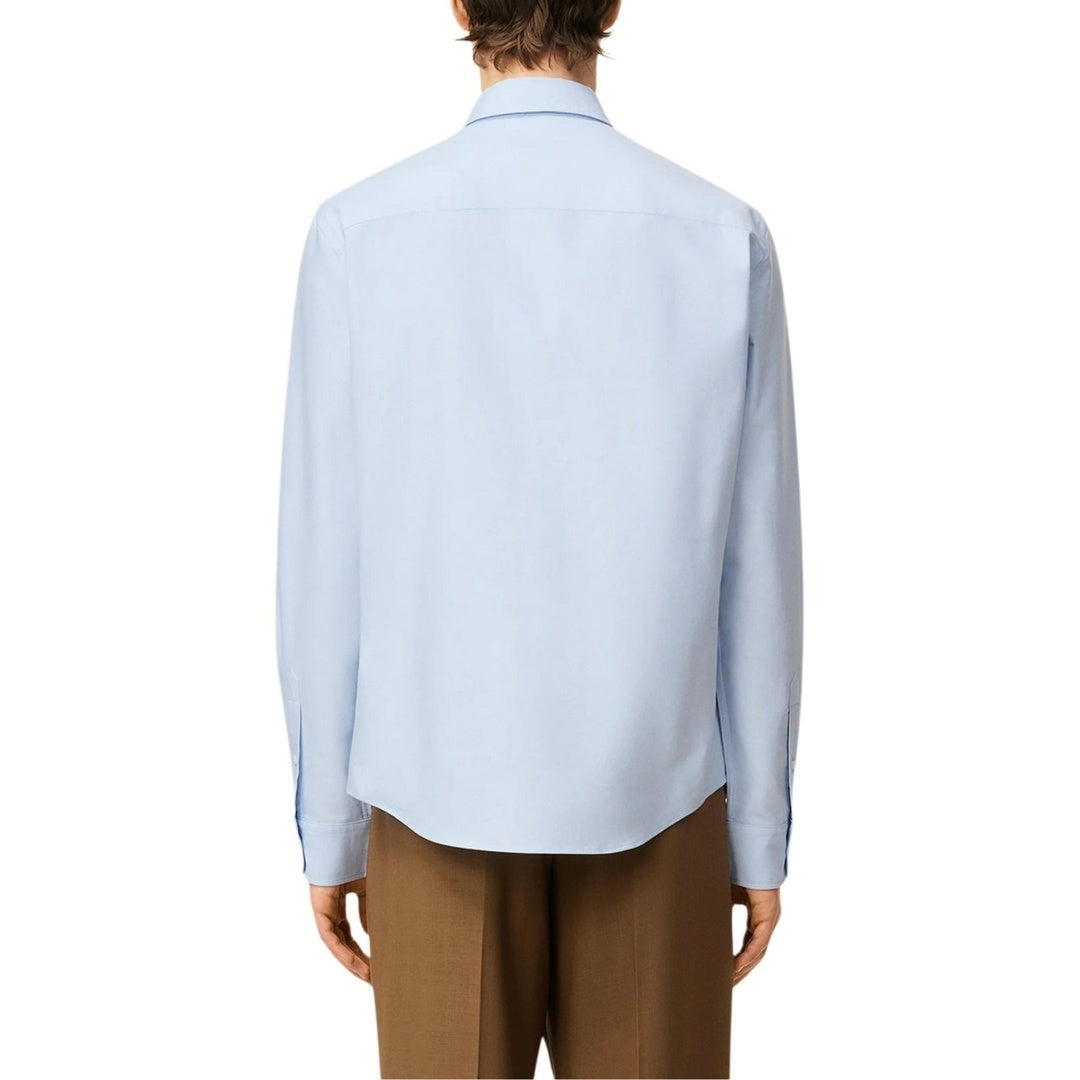 AMI Paris Solid Color Long-Sleeve Oxford Shirt