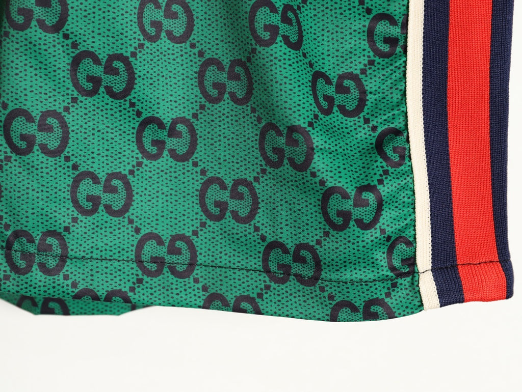 Gucci side-ribbed jacquard beach shorts