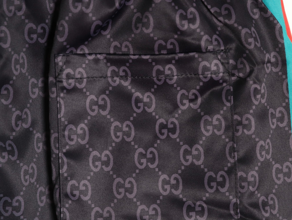 Gucci side-ribbed jacquard beach shorts