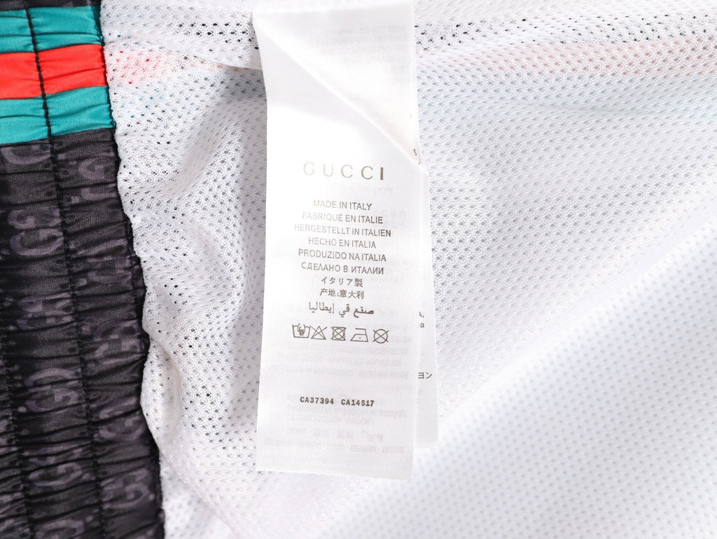 Gucci side-ribbed jacquard beach shorts