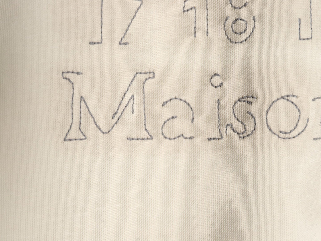 Maison Margiela Shadow Letter Embroidery Short-Sleeve T-Shirt