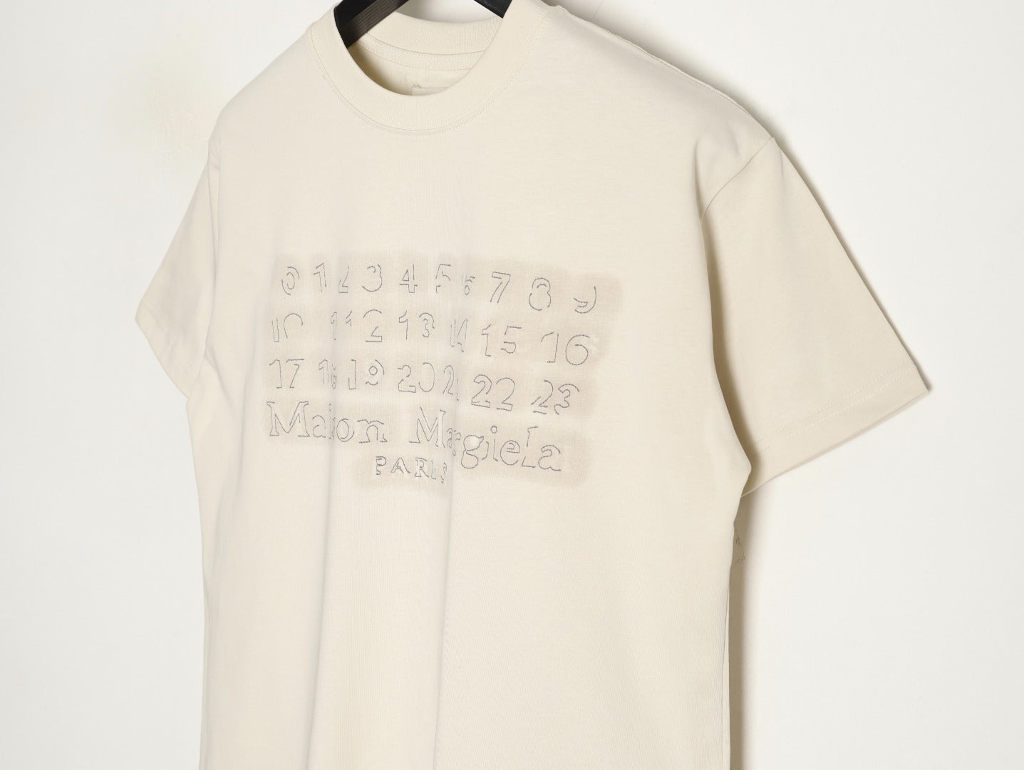 Maison Margiela Shadow Letter Embroidery Short-Sleeve T-Shirt