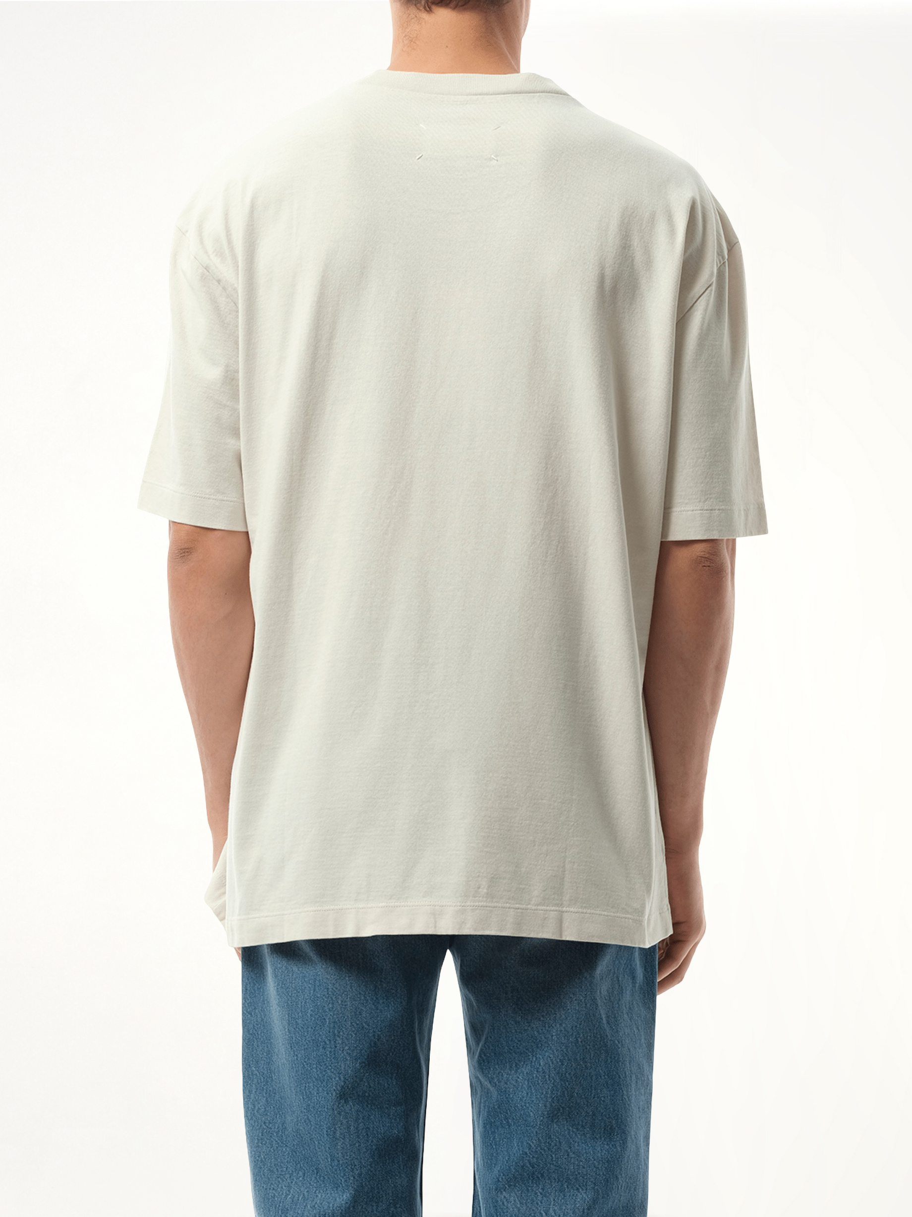 Maison Margiela Shadow Letter Embroidery Short-Sleeve T-Shirt