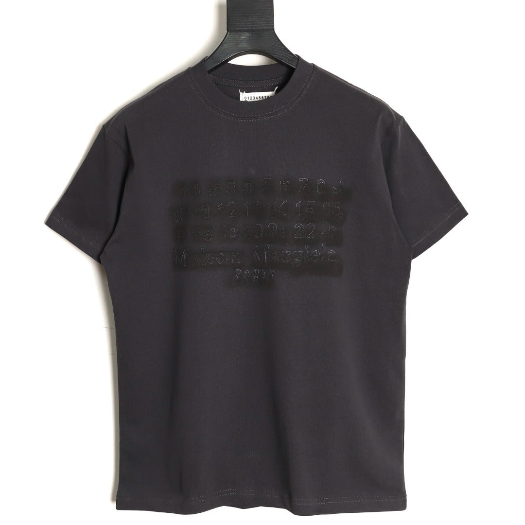 Maison Margiela Shadow Letter Embroidery Short-Sleeve T-Shirt