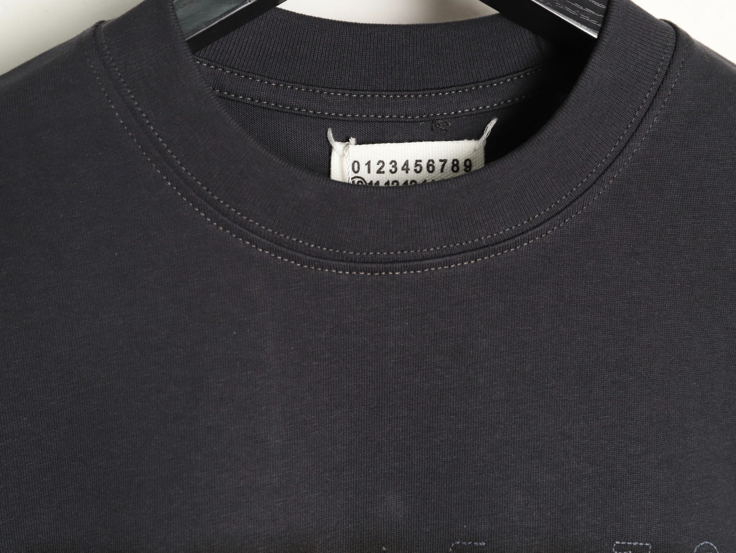 Maison Margiela Shadow Letter Embroidery Short-Sleeve T-Shirt