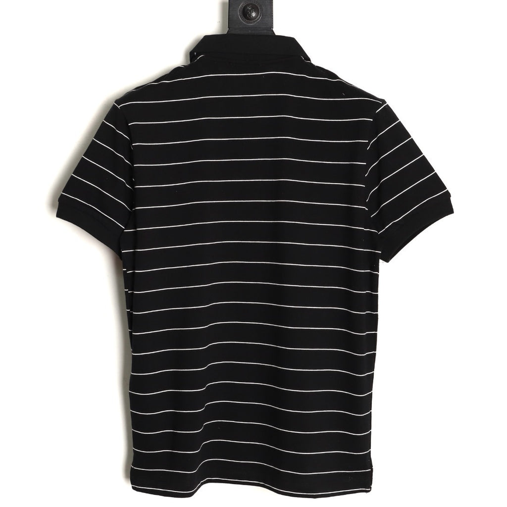 Prada 25ss Triangle Striped Polo Short-Sleeve