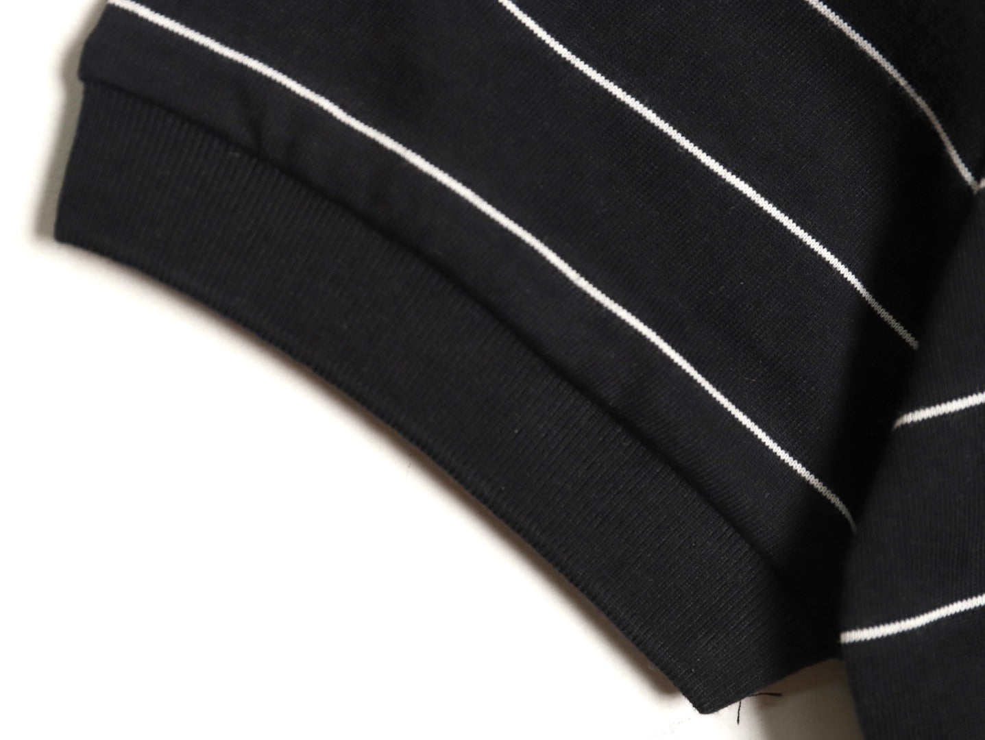 Prada 25ss Triangle Striped Polo Short-Sleeve