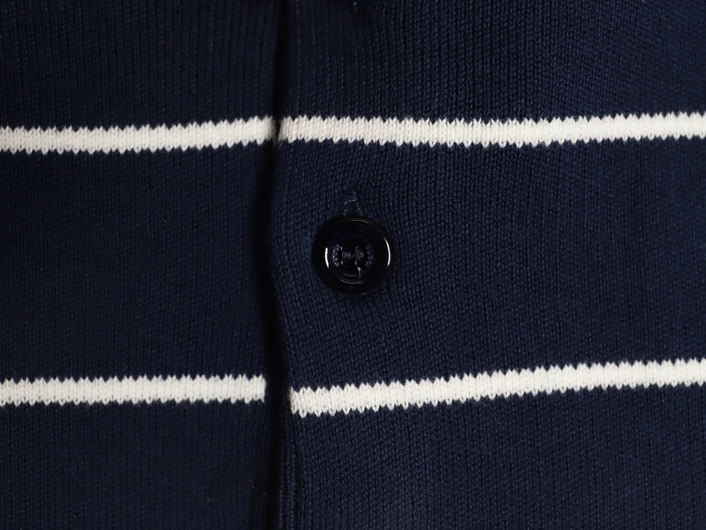 Gucci Striped Knit Polo Short-Sleeve