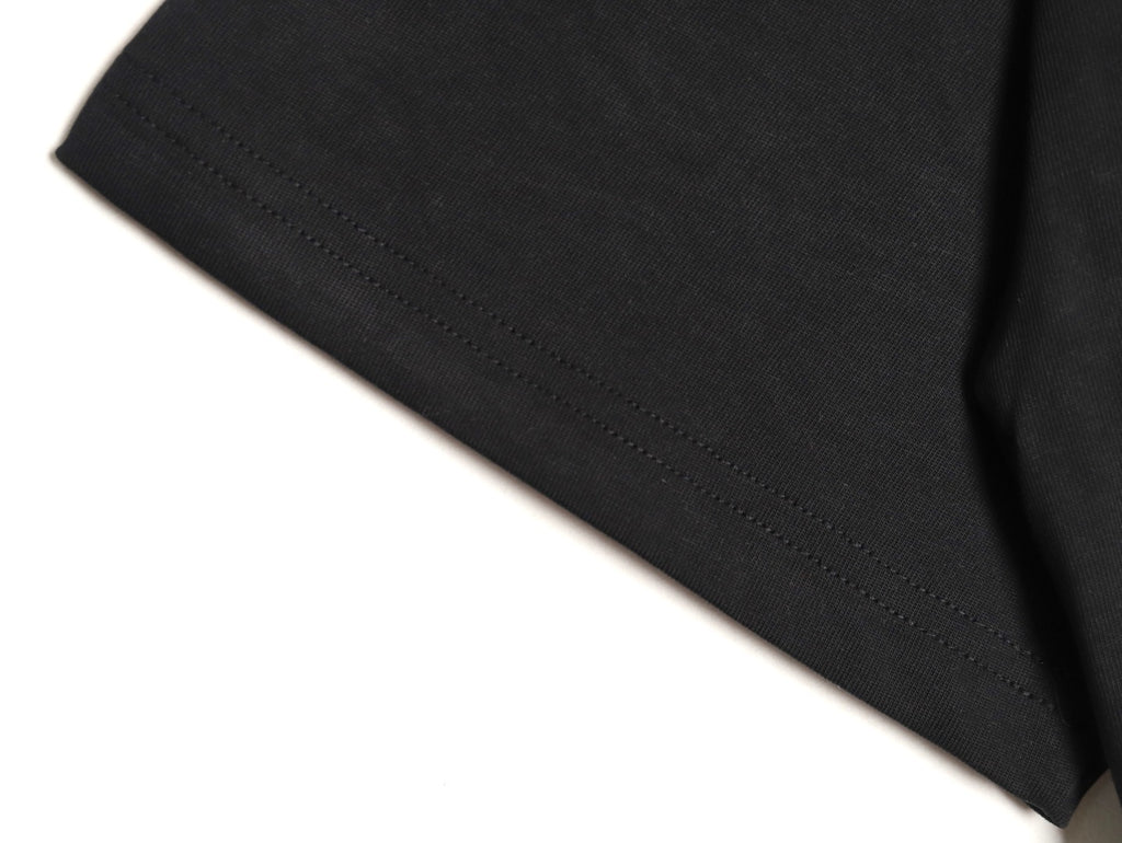 Loewe sleeved T-shirt with logo patchwork embroidery on the cuffs