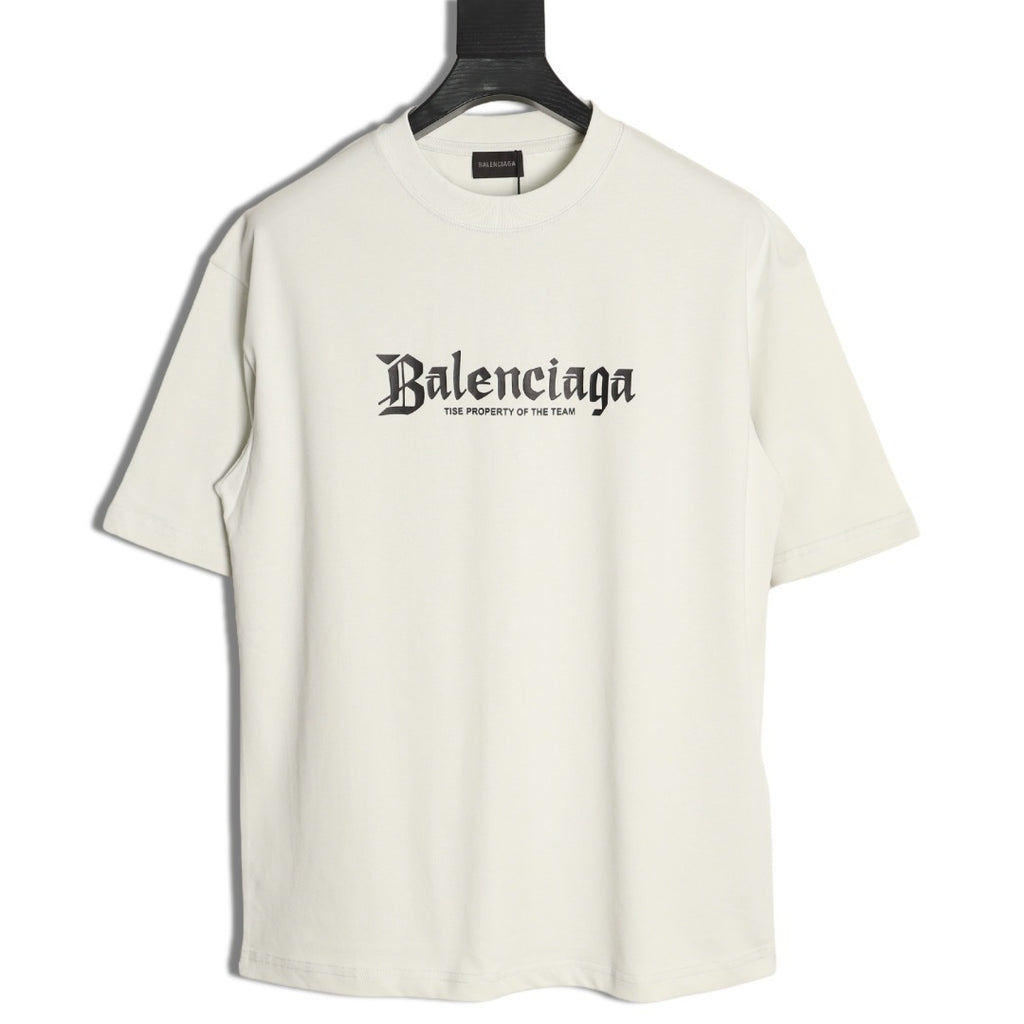 Balenciaga New Getty Letter Sleeve T-Shirt