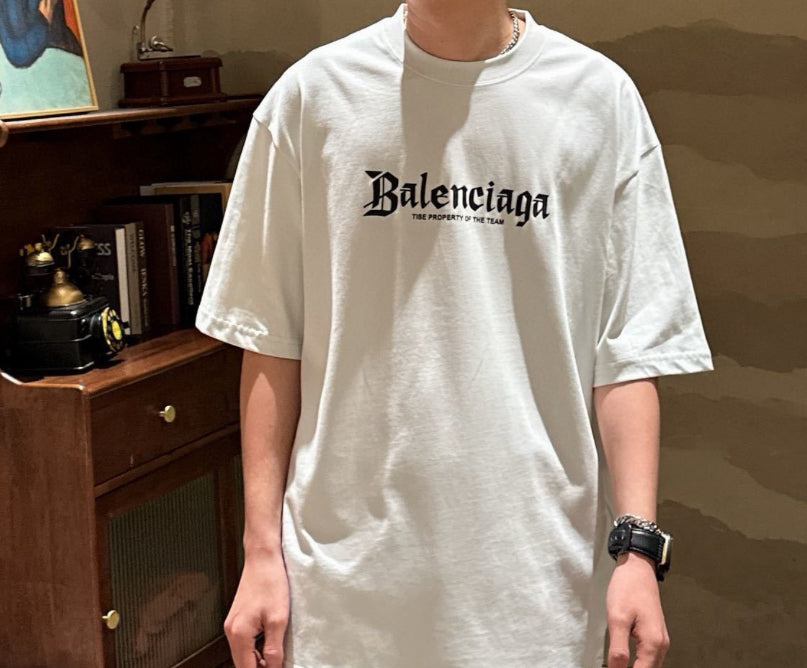 Balenciaga New Getty Letter Sleeve T-Shirt