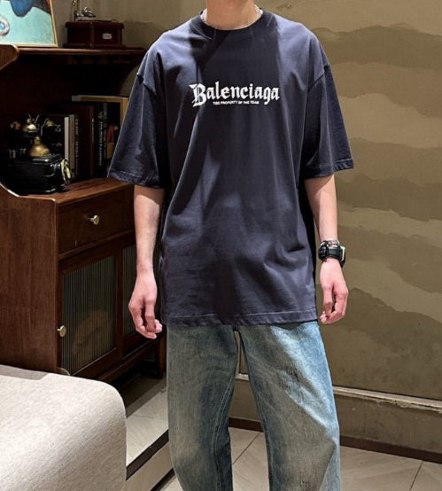 Balenciaga New Getty Letter Sleeve T-Shirt