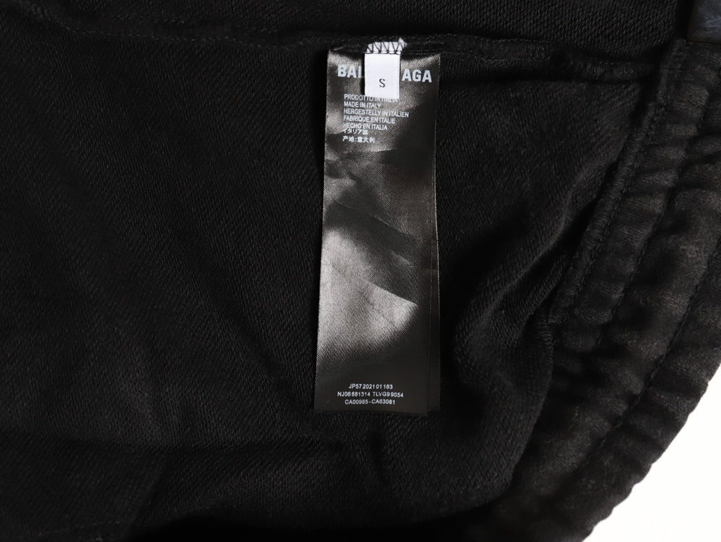 Balenciaga/Puma collaboration washed and distressed shorts