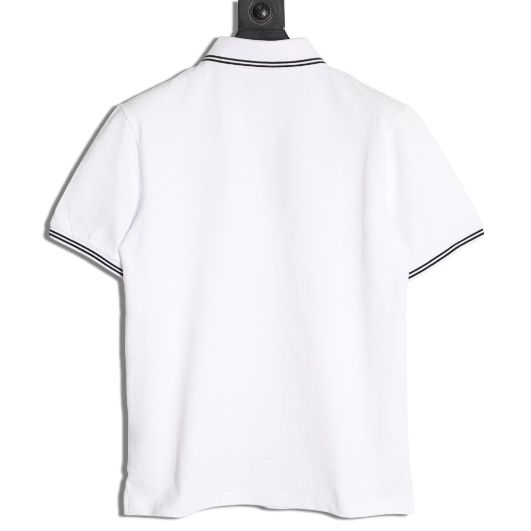 DIOR/Dior CD Embroidered Logo Short-Sleeve Polo Shirt