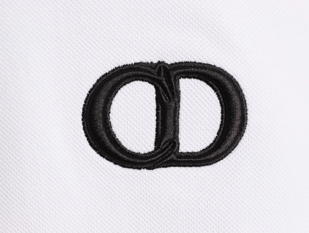 DIOR/Dior CD Embroidered Logo Short-Sleeve Polo Shirt