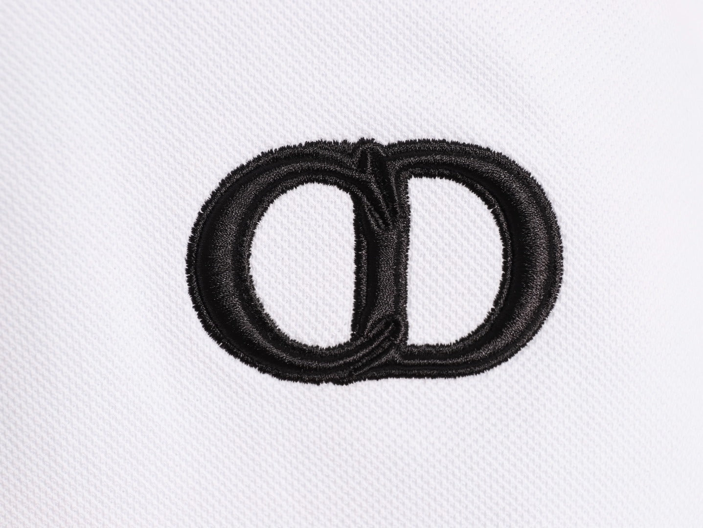DIOR/Dior CD Embroidered Logo Short-Sleeve Polo Shirt