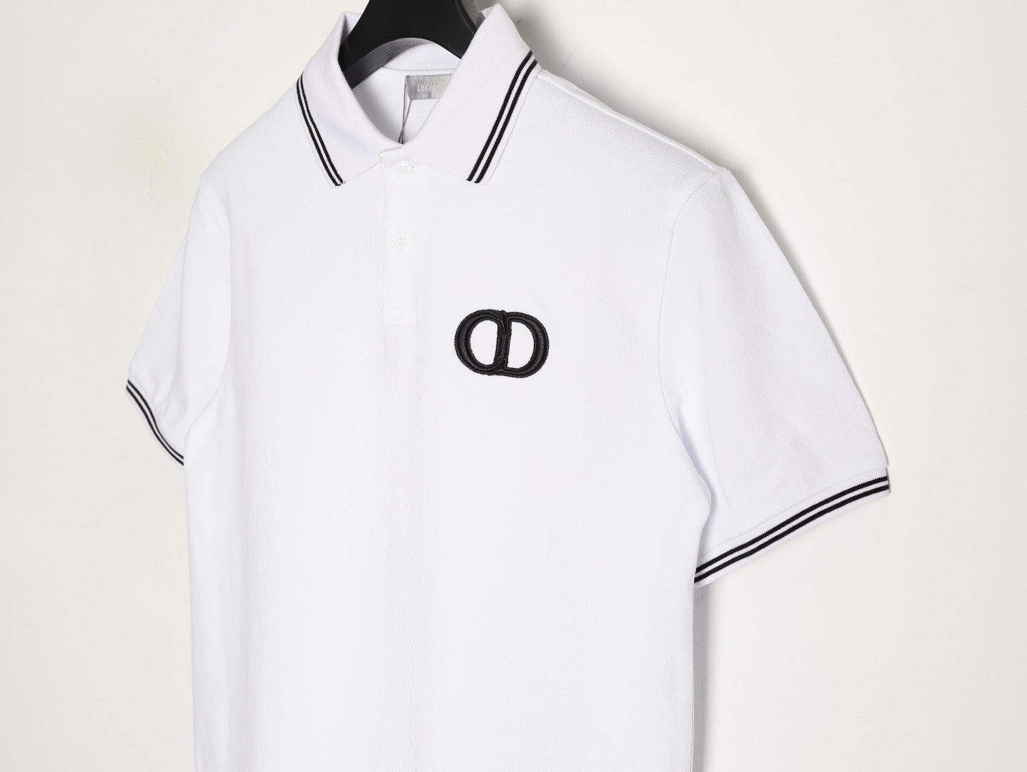DIOR/Dior CD Embroidered Logo Short-Sleeve Polo Shirt