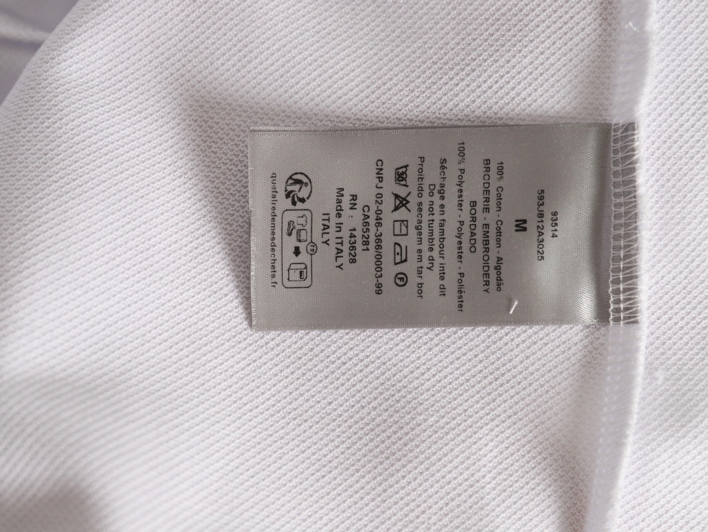 DIOR/Dior CD Embroidered Logo Short-Sleeve Polo Shirt